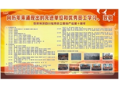开展评比活动    回馈新老客户 以优异成绩庆祝公司投产运营十周年